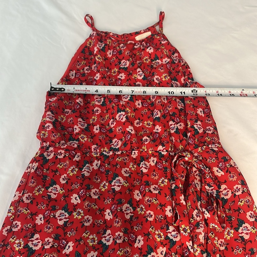Harper Heritage Francesca’s Floral Red Sleeveless Dress Size Small women’s - Picture 12 of 13